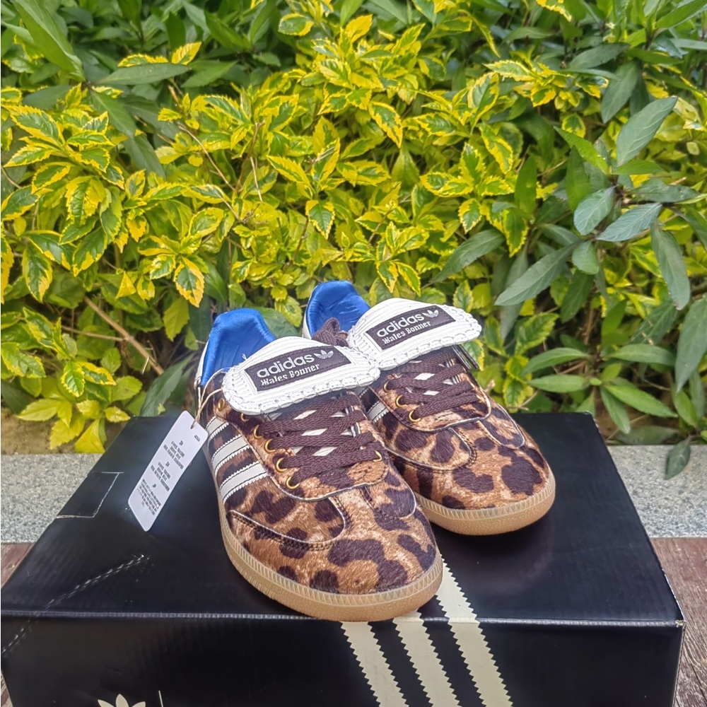 Adidas Wales Bonner Samba Leopard Print Sneakers - Picture 3 of 9